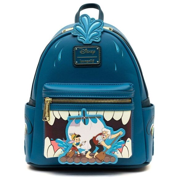 Loungefly Disney Pinocchio Whale and Raft Monstro Mini Backpack